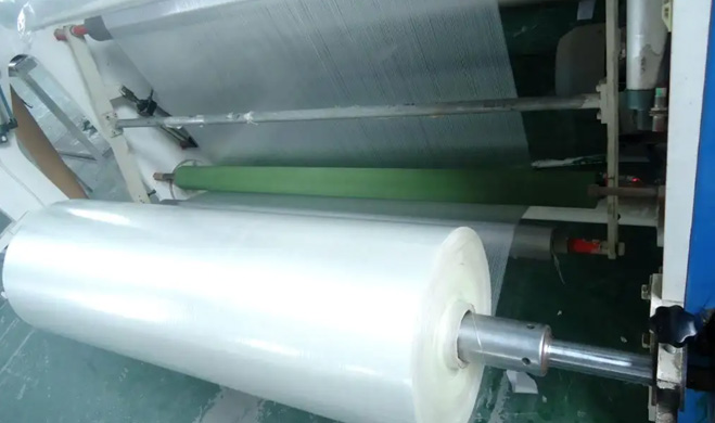 Proceso de producción de cinta de filamento Mono